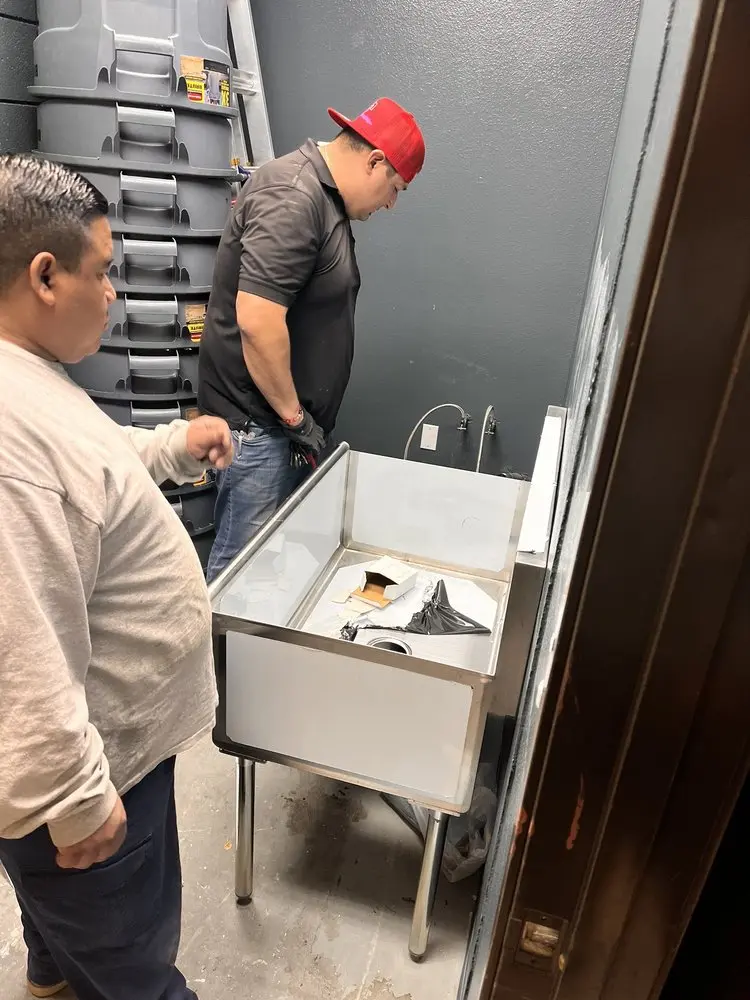 Commercial plumbing and sink installation in Indian Wells